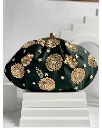 Midnight Blooming Pleated...