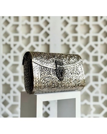 Exquisite bronze metal clutch